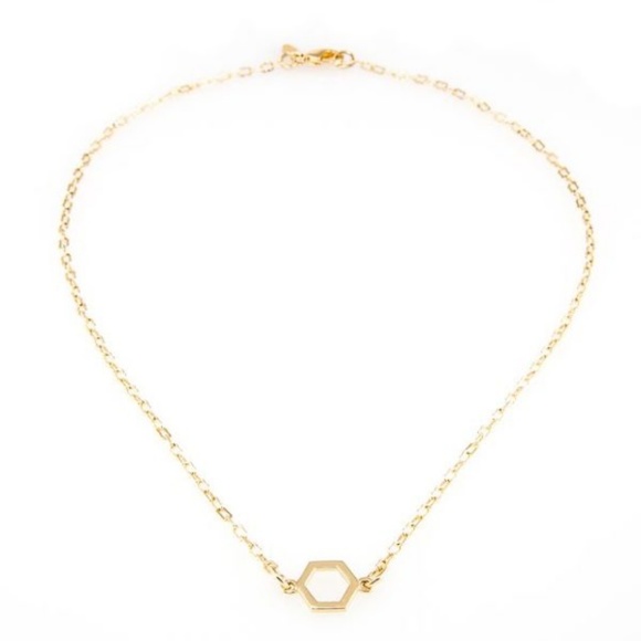 Jewelry - Hexagon  Charm Necklace
